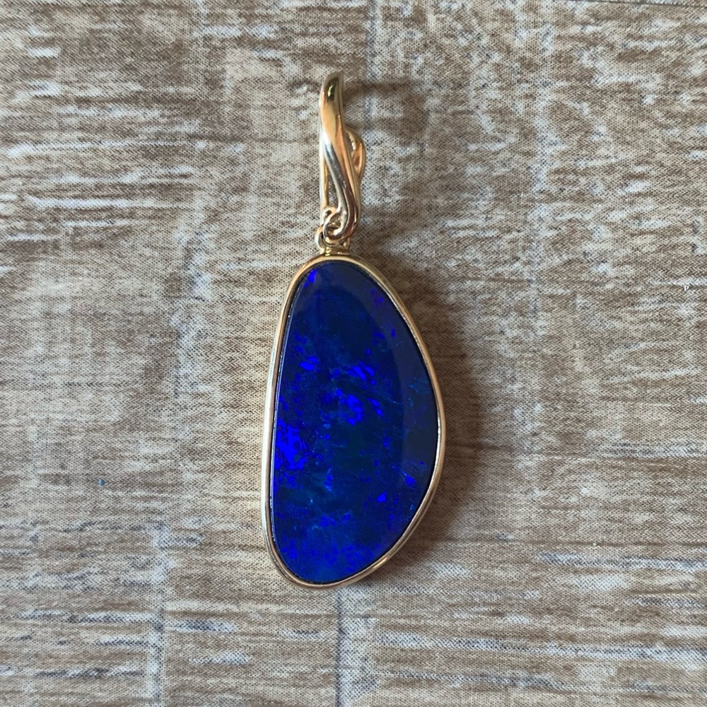 Blue Opal Charm